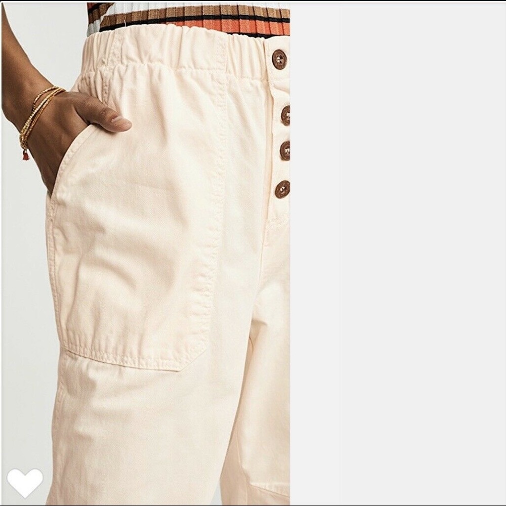Free People Cadet Pull-On Joggers Pants Almond Size Small